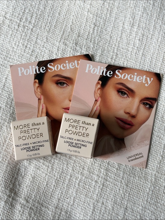 Polite Society Other - ⭐️ 5 for $20 - 2 New Polite Society Loose Setting Powder Samples - Translucent